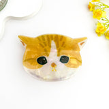 Adorable 3D Cat Acetate Hair Claw Clip – Cute & Quirky Style: Yellow