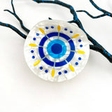 Sun Eye Glassy Round Creative Hair Claw Clip: B