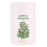 Gold Foil Stemless Wine Glass - Merry Mahjong: 16 oz, 4.5" H