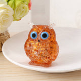 Maltose Realistic Owl Squeeze Toy: Pink