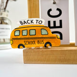 School Bus Acrylic Hair Claw Clip: Yellow