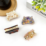 Cute Cat Hair Clip, Acetate Animal Claw Clip: Pink