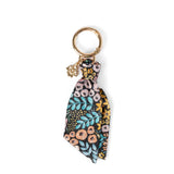 Floral Satin Keychain: Countryside Blooms