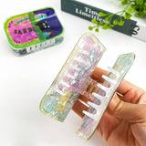 Funny Sardine Tin Themed Hair Claw Clip: Blue