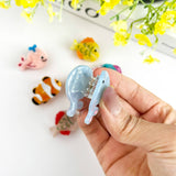 Ocean Fish Mini Claw Clip, Whale Hair Clip: Yellow