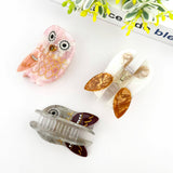 Owl Claw Clip, Large & Mini Hair Clip: Pink