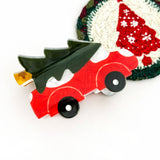 Christmas Festive Acrylic Printed Hair Claw: D