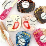 Baseball Series Claw Clip, Sports Day Souvenir Hair Clip: Glove-Blue