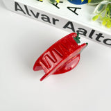 Strawberry Hair Clip,Fruit Claw Clip: Red