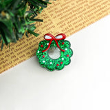 Christmas Mini Hair Claw Clips, Christmas Tree Hair Clip: Santa Hat