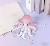 Glitter Transparent Slow Rebounding Octopus Squeeze Toy: Blue-white