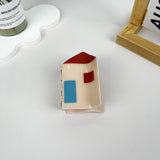 Christmas Vintage House Hair Claw Clip: D