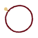 Fineville 3mm Crystal Bracelet- Red