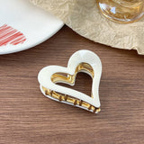 Valentine's Day heart-shaped hair shark clip: Red