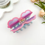 Heart Sunglasses Acrylic Hair Claw Clip – Sweet Y2K Style: Glasses