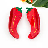 Red Chili Pepper Hair Claw Clip, Funny Vegetable Hair Clip: Chili