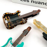Electric Guitar Claw Clip, Musical Instrument Hair Clip: Green