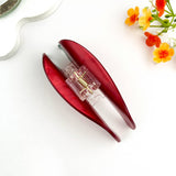 🌶️ Sweet & Spicy Pepper Hair Claw – Fun Acetate Clip: Red