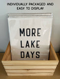 Meet Me At The Lake Canvas Poster, Hanging Wall Tarp Art 
