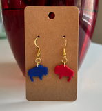 Buffalo Earrings - Multiple Colors: Marble