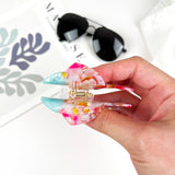 Acetate Cartoon Fish Hair Clip Cute Marine Animal Claw Clips: Green