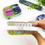 Funny Sardine Tin Themed Hair Claw Clip: Blue