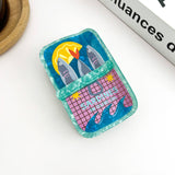 Sardine Can Hair Claw Clip, Creative Fish Tin Hair Clip: A