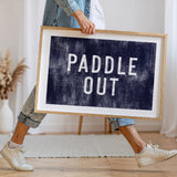 Paddle Out Canvas Art Print Coastal Beach Wall Decor 8x10: 11x14