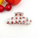 Fruity Hair Clip, Cherry & Strawberry Hair Claw Clip: Cherry-C