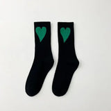 Women's Socks with Hearts: Khaki