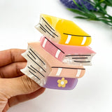 Book & Pen Acetate Hair Claw Clip – Creative Design: Books