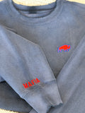 BUFFALO MAFIA MINIMALIST CREW - DENIM