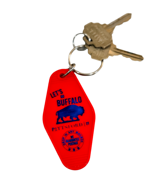 BUFFALO RETRO MOTEL KEYCHAIN