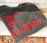 LET’S GO BUFFALO CREW - VINTAGE CHARCOAL