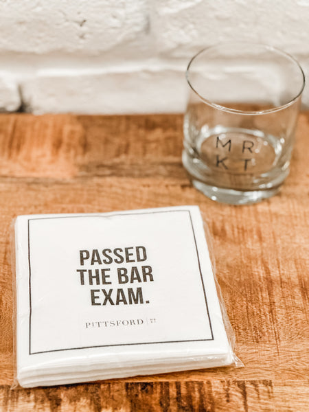 PASSED THE BAR EXAM COCKTAIL NAPKINS