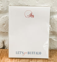 LET’S GO BUFFALO HELMET NOTEPAD