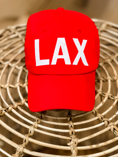 RED LAX BALL CAP - LACROSSE