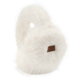 Solid Color Long Fur Winter Earmuff: IVY / ONESIZE