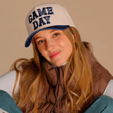 C.C GAME DAY Embroidered Cotton Baseball Cap: Navy