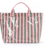 Summer Tote Bag - Pink and Green