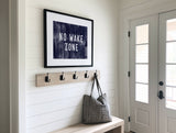 No Wake Zone Canvas Art Print Coastal Beach Wall Decor: 11x14