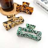 Rectangular Acetate Hair Claw, Premium Quality Hair Clip: Multi-Colored