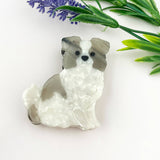 Playful Dachshund & Beagle Acetate Dog Hair Claw Clip: C