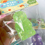 Maltose Glitter cute bear squishy toy friends gift: Pink