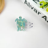 Blue Turtle Claw Clip,Animal Hair Clip: Small