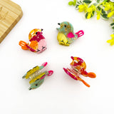 🐦 Mini Bird Cute & Whimsical Animal Acetate Hair Claw Clip: Pink