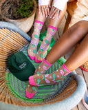 TENNIS SCORE SHEER RUFFLE SOCK