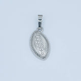 24K Gold Filled Football Sports Equipment Dotted Minimalist Pendant in Gold & Silver | AA1333: Gold