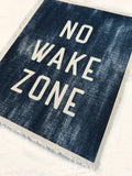 No Wake Zone Canvas Art Print, Coastal Beach Wall Decor 8x10: 11x14