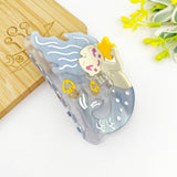 Elegant Mermaid Hair Claw Clip, Summer Beach Vacation Clip: Green